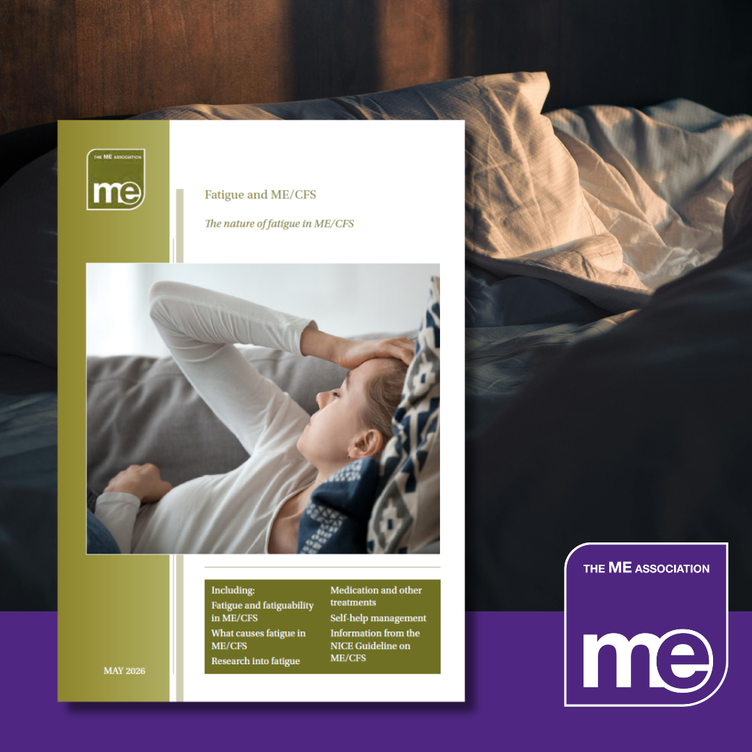 Leaflet front cover: Fatigue and MECFS