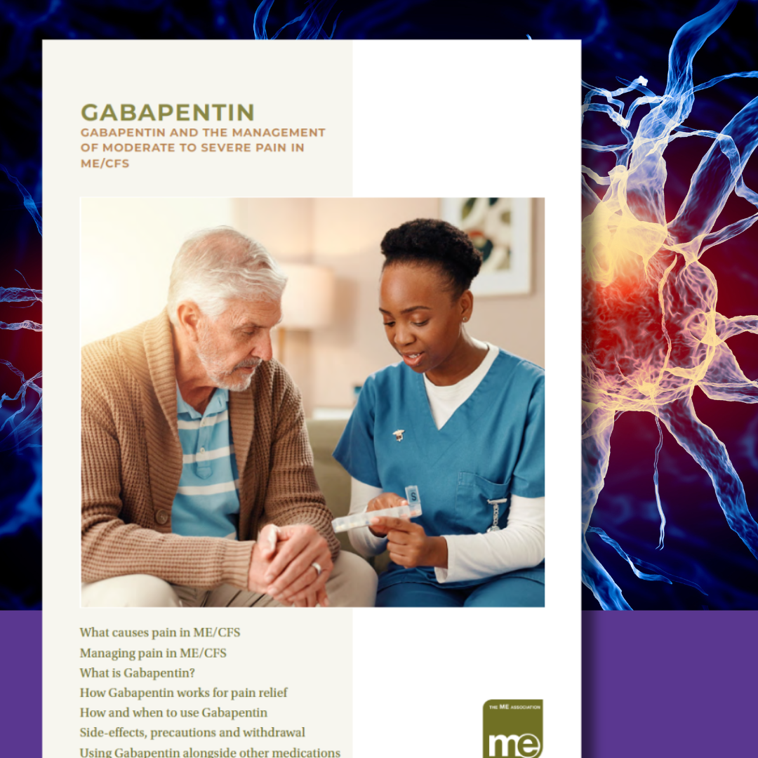 Gabapentin document cover with image of a man at the doctors consulting on a prescription