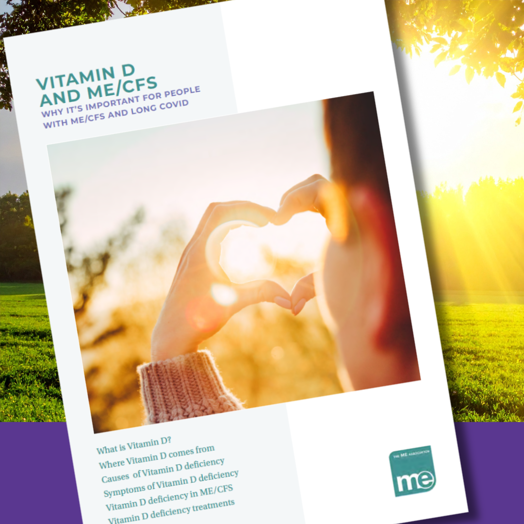 Vitamin D leaflet cover with image of sunshine