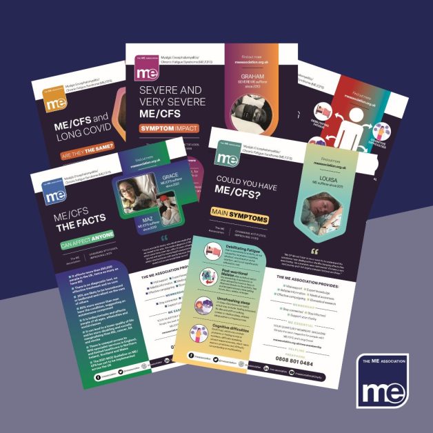 Selection of posters from the MEA explaining ME/CFS