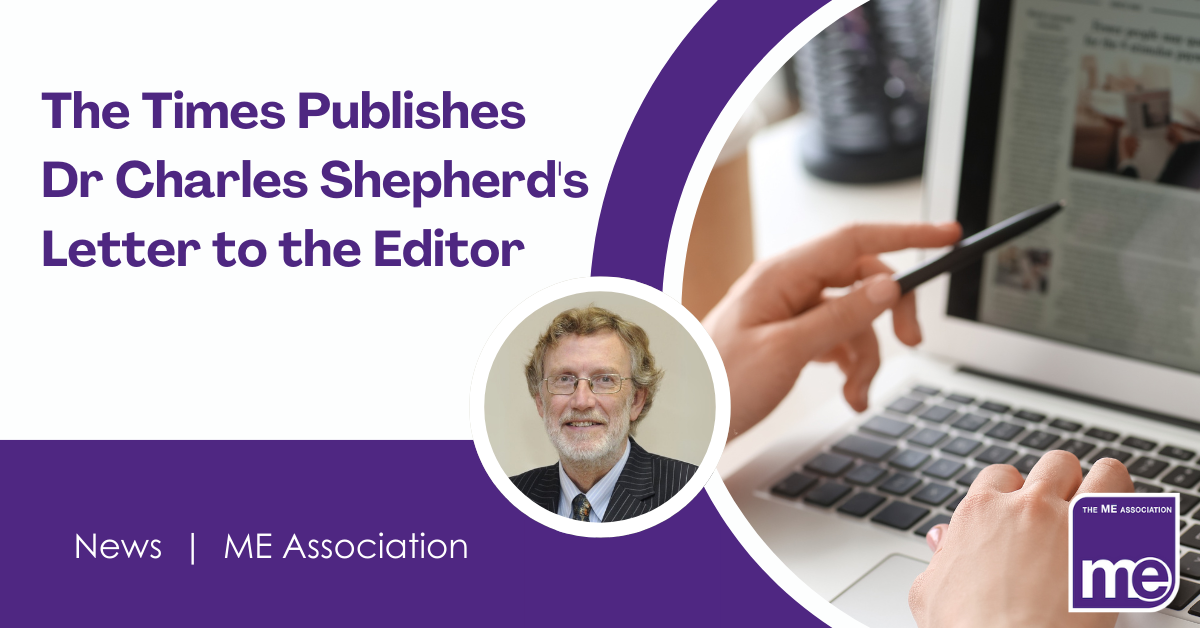 The Times Publishes Dr Charles Shepherd's Letter to the Editor