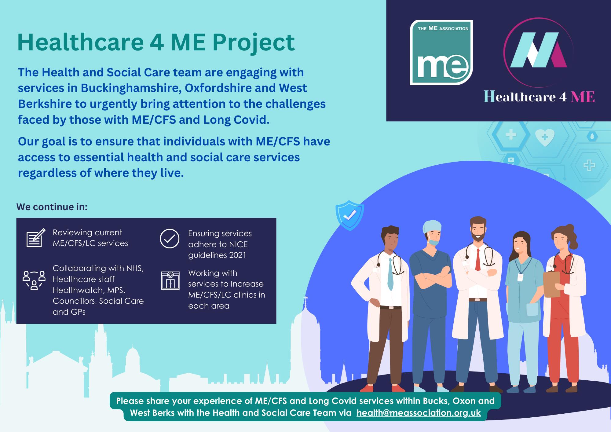 Healthcare 4 ME Project Leaflet