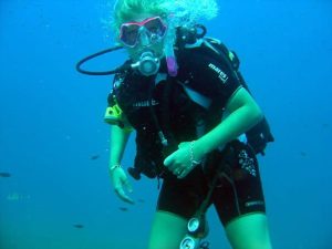 Photo of Hailee scuba diving