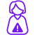 icon shows warning symbol on a person's abdomen