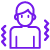 icon shows shaking symbol by a person's arm muscles