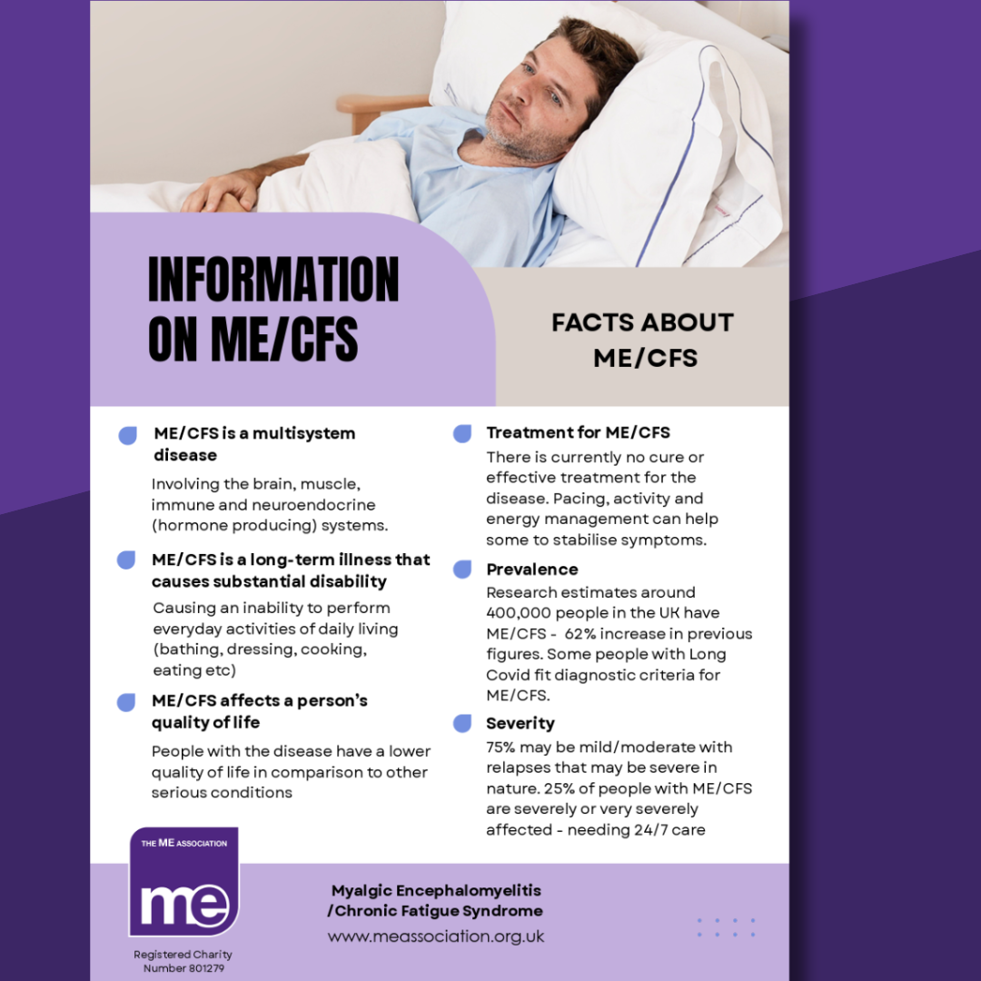 Leaflet titled 'Facts about ME/CFS'