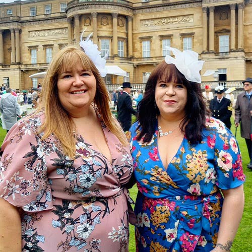 Chantelle and Mum at Buckingham Palace