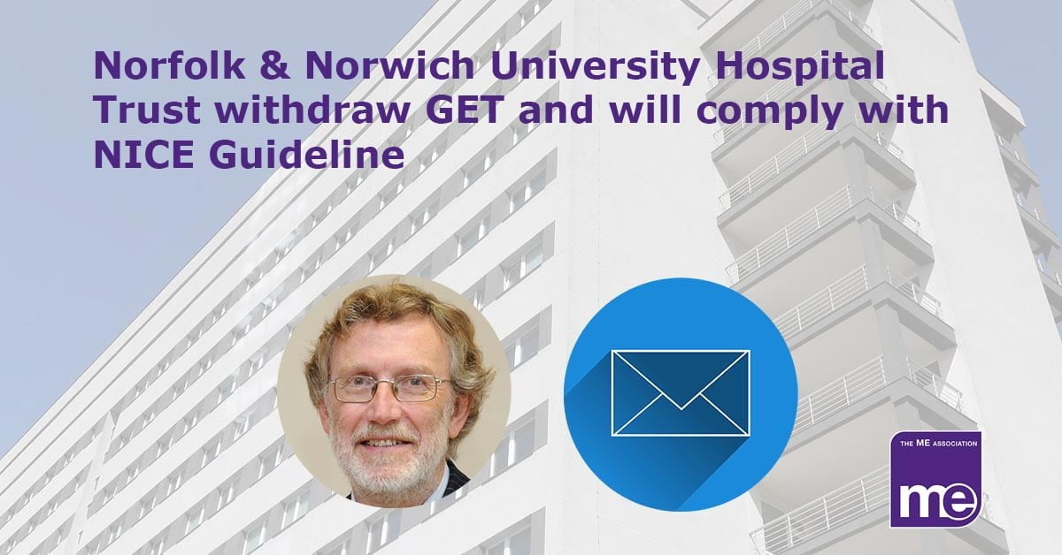 NHS Trust remove GET and comply with NICE
