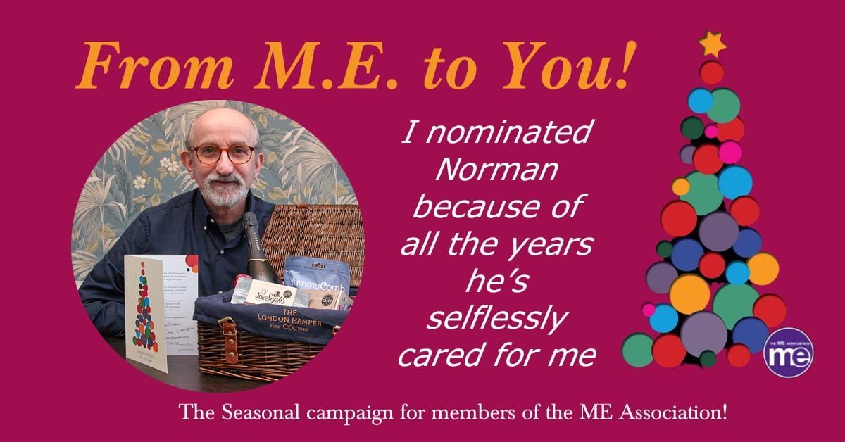 From me to you: Norman receives hamper