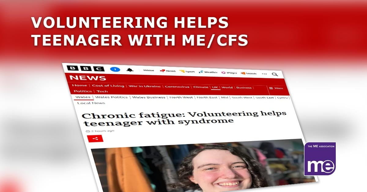 BBC: Chronic fatigue: Volunteering helps teenager with syndrome